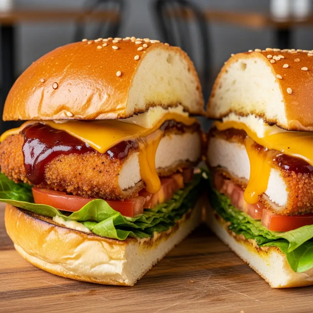 BBQ Chicken and Cheddar Sandwich