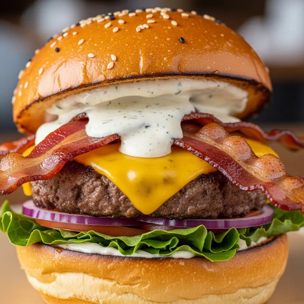 Bacon Cheddar Ranch Burger