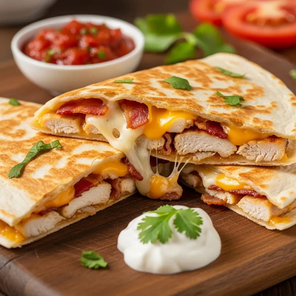 Chicken and Bacon Quesadilla