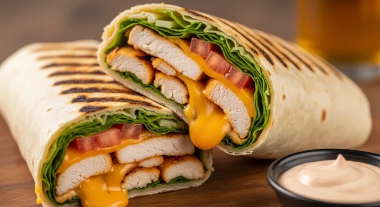 Grilled Chicken and Cheese Wrap: Cheesy, Savory, and Delicious