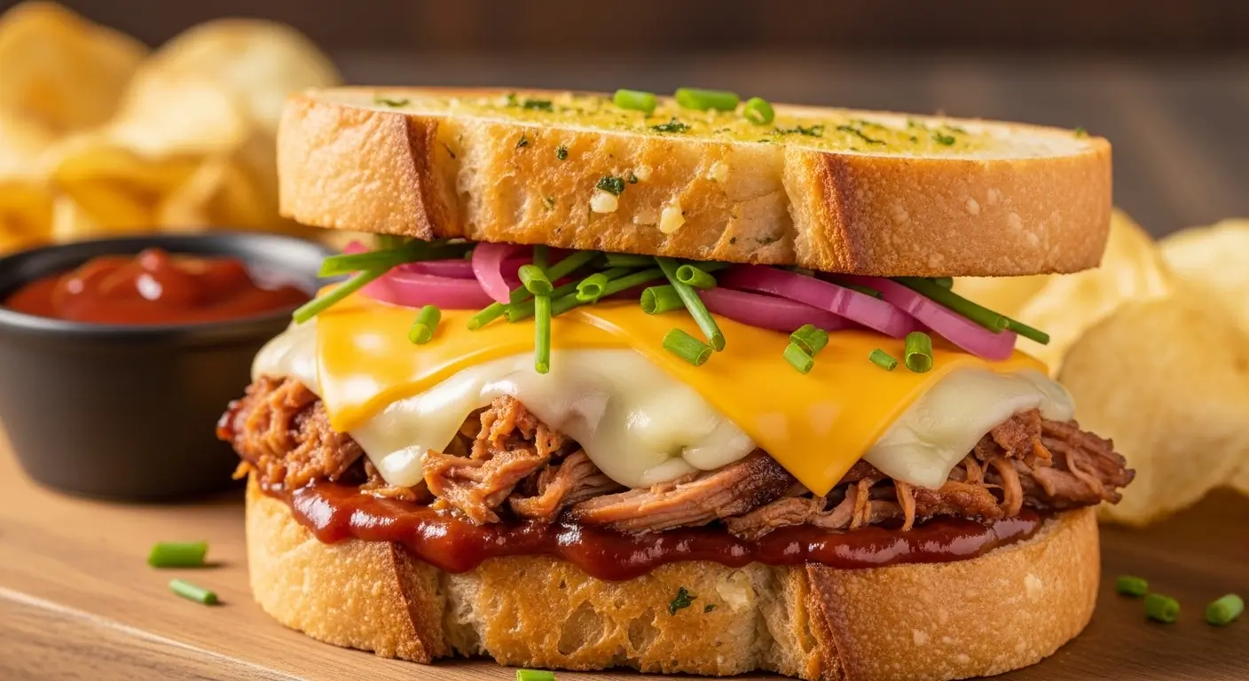 The Perfect BBQ Pork and Cheese Sandwich for a Comfort Meal