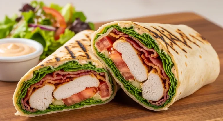 Grilled Chicken and Bacon Wrap: Savory, Crispy, and Delicious