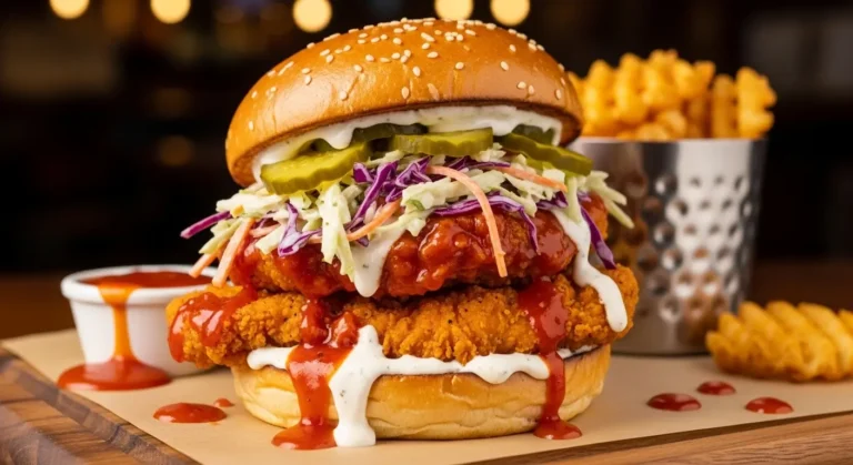 The Ultimate Spicy Buffalo Chicken Sandwich: A Fiery, Creamy Delight